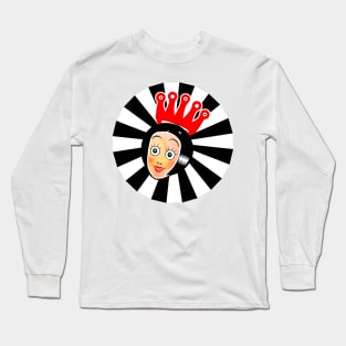 queen girl with red crown Long Sleeve T-Shirt